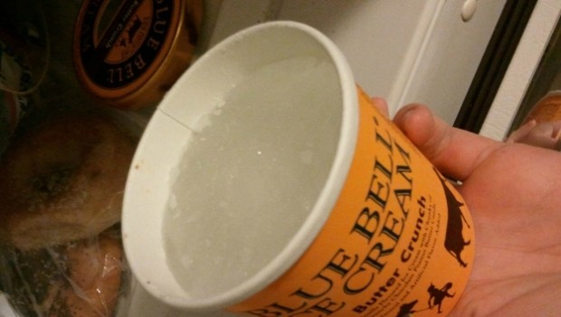 Troque o sorvete por gelo!